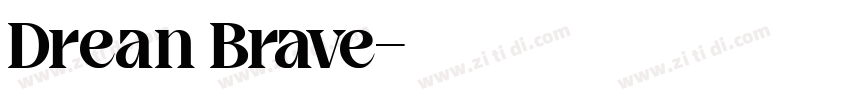 Drean Brave字体转换